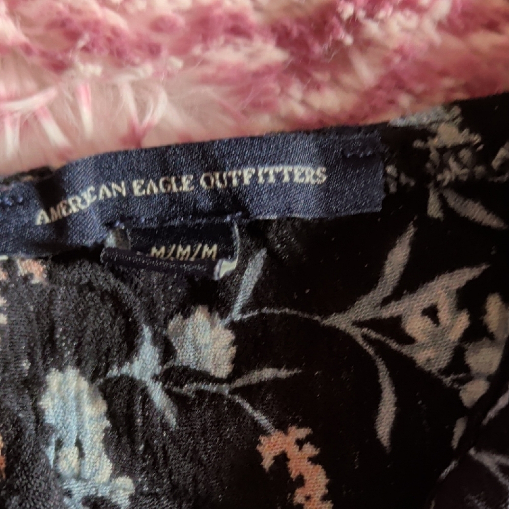 American Eagle Outfitters Black Floral Dress